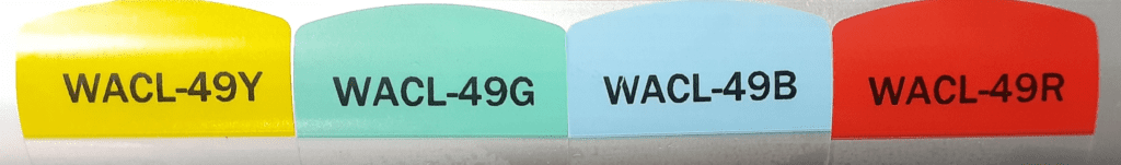 Colored Cable labels